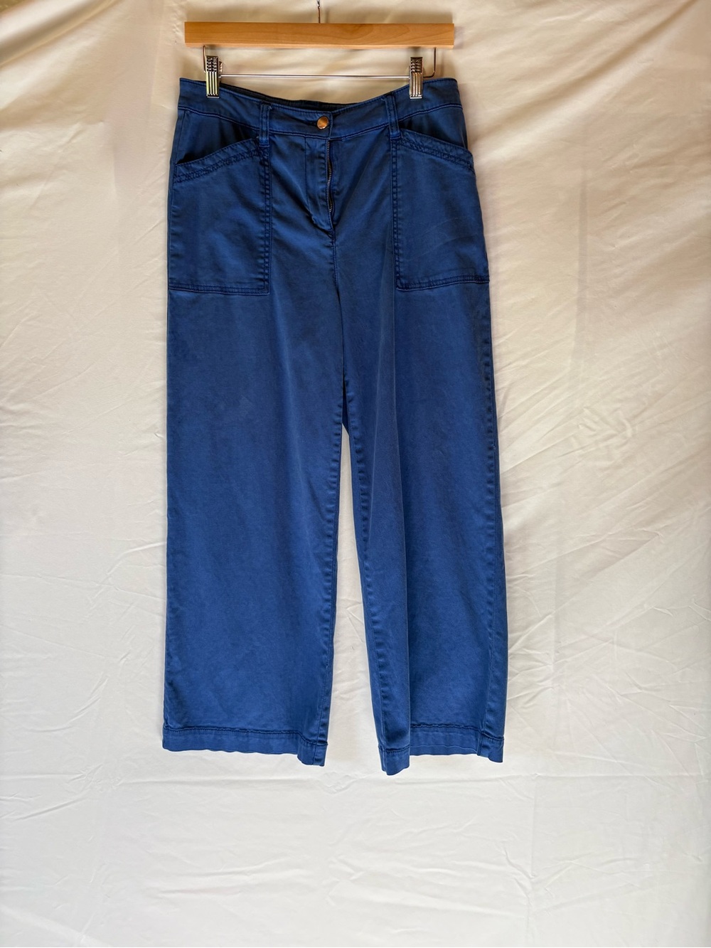 Joie Wide Leg Ankle Pants in Deep Blue